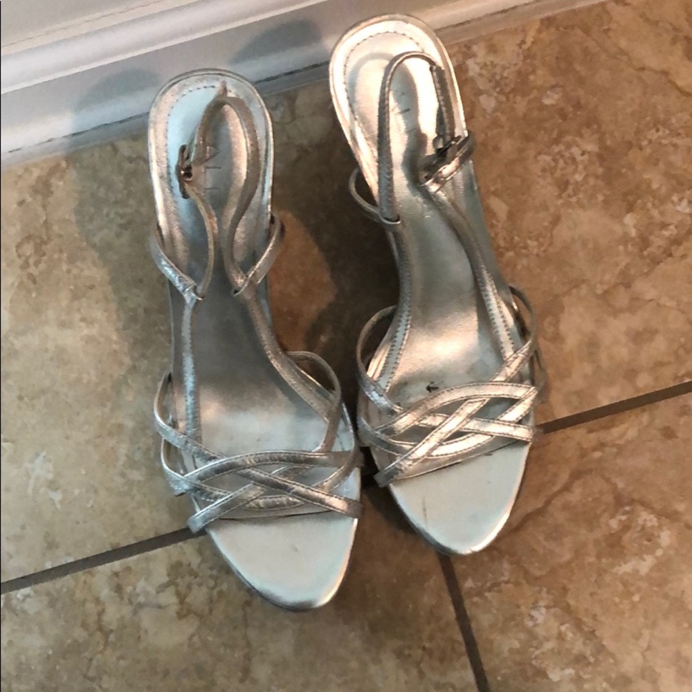 ALDO Silver wedges